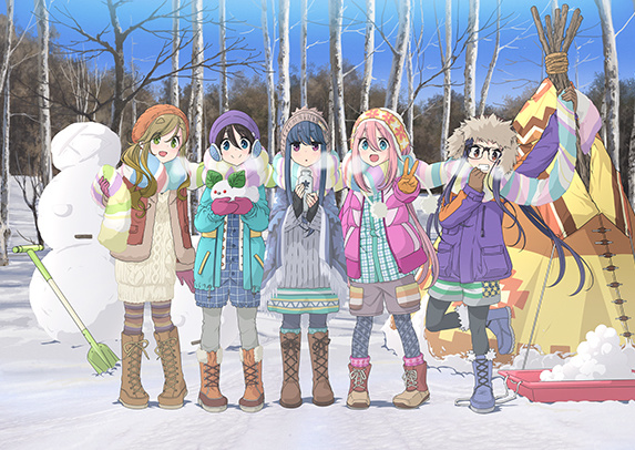 ゆるキャン　渋谷マルイ 缶バッジ 各務原なでしこ　みんなで冬キャン！ ゆるキャン 渋谷マルイ 缶バッジ 各務原なでしこ みんなで冬キャン